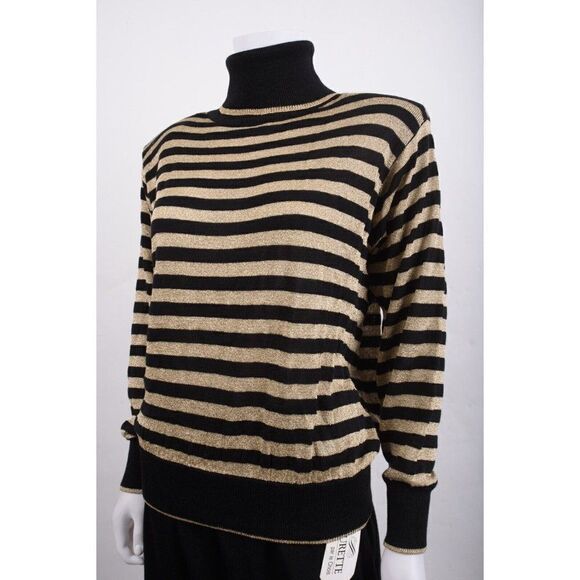 Laurette Par le chois Womens Knit Midi Skirt Cardigan Sweater 3pc M Black NWT - Picture 10 of 16